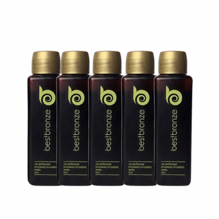 5 Unidades ou 250ml - Refil Bronzeamento Médio 50ml - Uso Máquina Profissional