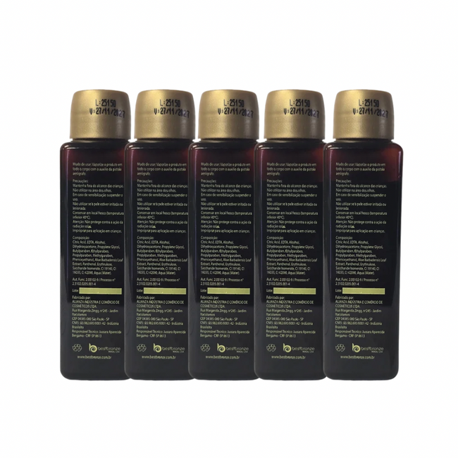 5 Unidades ou 250ml - Refil Bronzeamento Médio 50ml - Uso Máquina Profissional