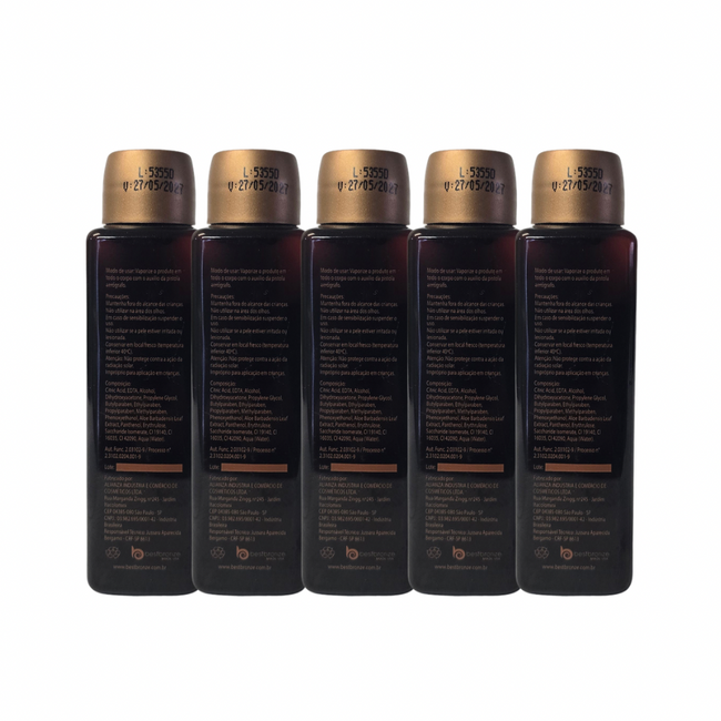 5 Unidades ou 250ml - Refil Bronzeamento Intenso 50ml - Uso Máquina Profissional