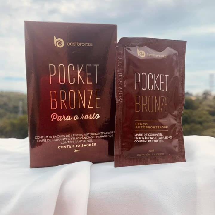 Pocket Bronze - Lenço Autobronzeador para o Rosto - 10 saches - Best Bronze